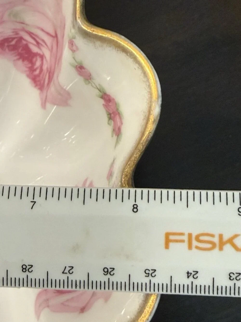 Antique c.1904-1924 Schwarzburg German Porcelain Footed Rose Bowl - Gold Trim
